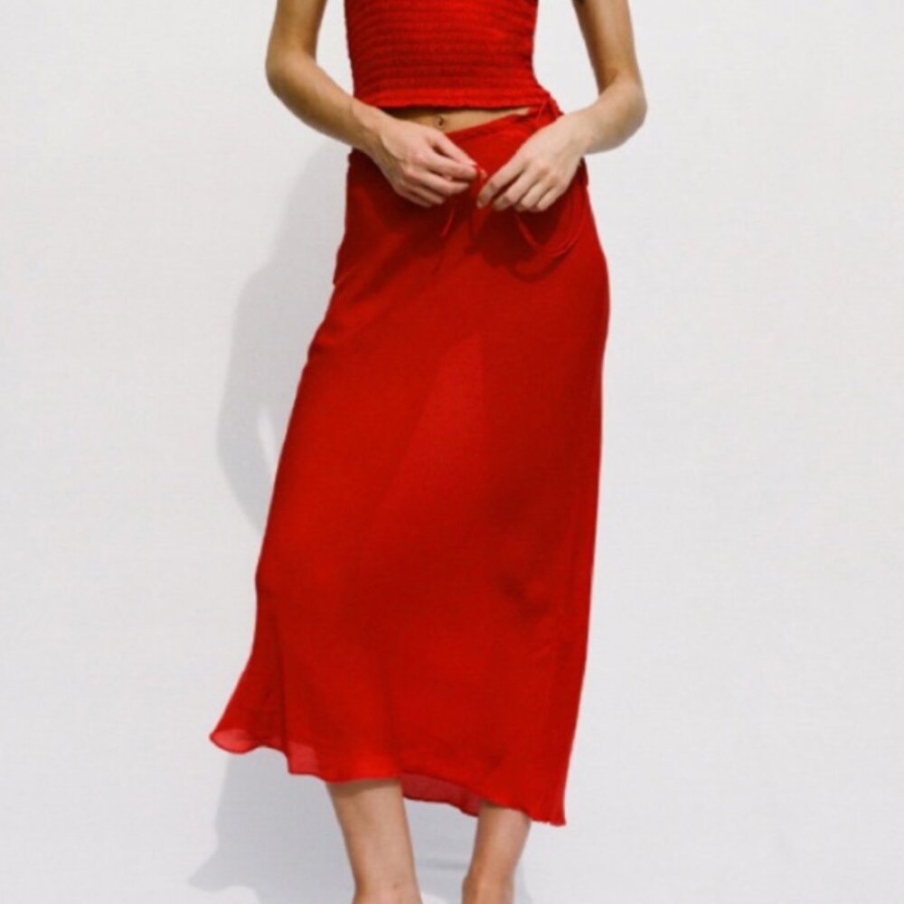 Réalisation Par Georgie red skirt NWT